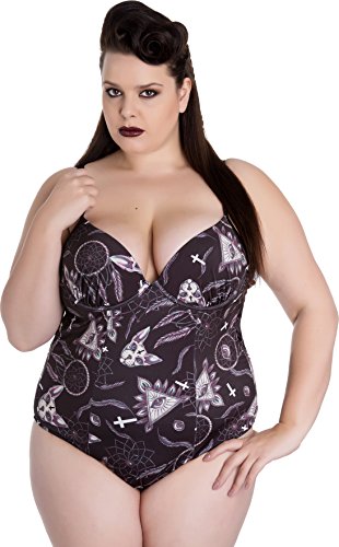 Preisvergleich Produktbild Spin Doctor Damen Badeanzug Arcane Sphynx Schwarz 2XL