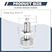 PATIKIL Spring Plunger with Knurled Handle, M10x1.5 Spring Return Knob Plunger 304 Stainless Steel Retractable Coarse Thread Index Plunger for Industrial Equipment