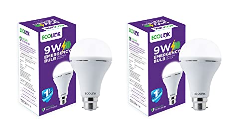 Image of EcoLink 9W B22 LED Bulb (Cool Day Light, 929002237554 2) -Pack of 2