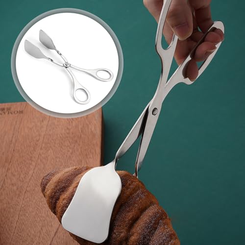 Gebäckzange,Küchenzange,Servierzange,Küchenzange Edelstahl,Zange Küche,Würstchenzange,Servierzange Edelstahl,Küchenzangen Für Grillzange,Kochzange,Fleischzange,3.5 * 18.3cm