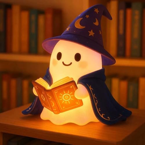 Veilleuse de lecture fantôme mignon pour soirées d'automne