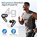 kurdene Wireless Ear Buds Bluetooth 5.4 Headphones 60H Playtime Deep Bass Stereo Earbuds with Mic Comfort Lightweight in Ear Earphones for Workout/Running Black