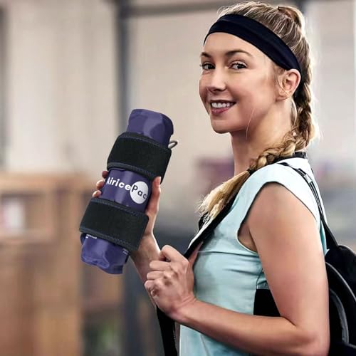 AiricePac Ice Pack for Knee Pain Relief, Reusable Gel Ice Wrap for Injuries, Swelling, Knee Replacement Surgery, Cold Compress Therapy for Arthritis, Meniscus Tear and ACL, Blue