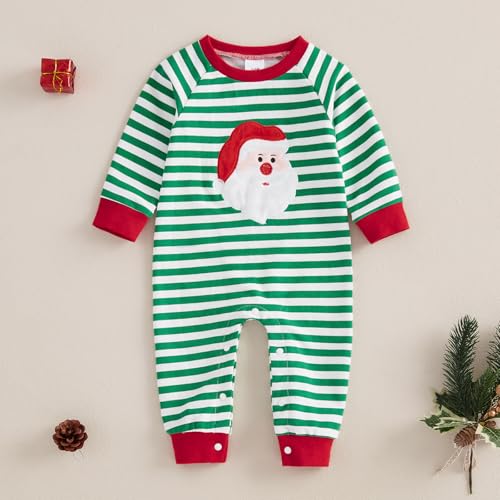 My First Christmas Baby Boy Girl Outfit Newborn Santa Claus Clothes Long Sleeve Romper Jumpsuit Fall Winter Clothes4