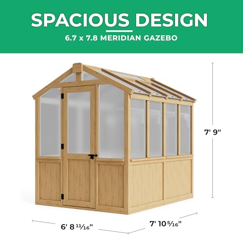 Yardistry 6.7 x 7.8 Meridian Cedar Greenhouse - image 3