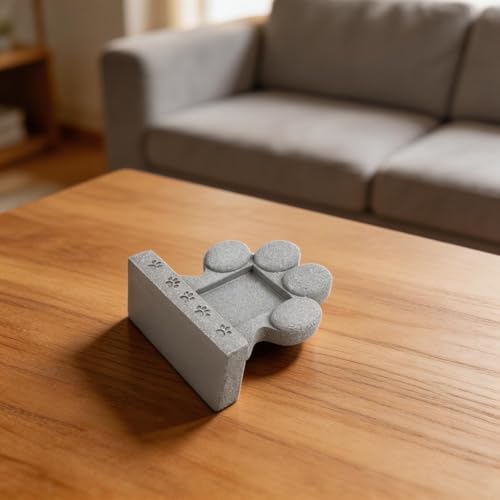 Marcador de tumba de mascota texturizado de alta durabilidad exterior gris 3