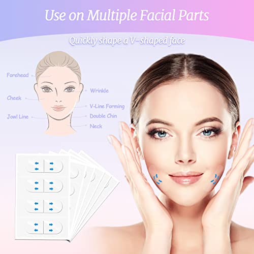 Face Lift Tape, Face Tape Lifting Invisible, Face Lift Tapes And Bands, Makeup Neck Tape Instant Face Eye Lift Facelift Tape For Jowls Double Chin, Secret Lift Face Lifter Tape Waterproof (100 Pcs) #TOP1