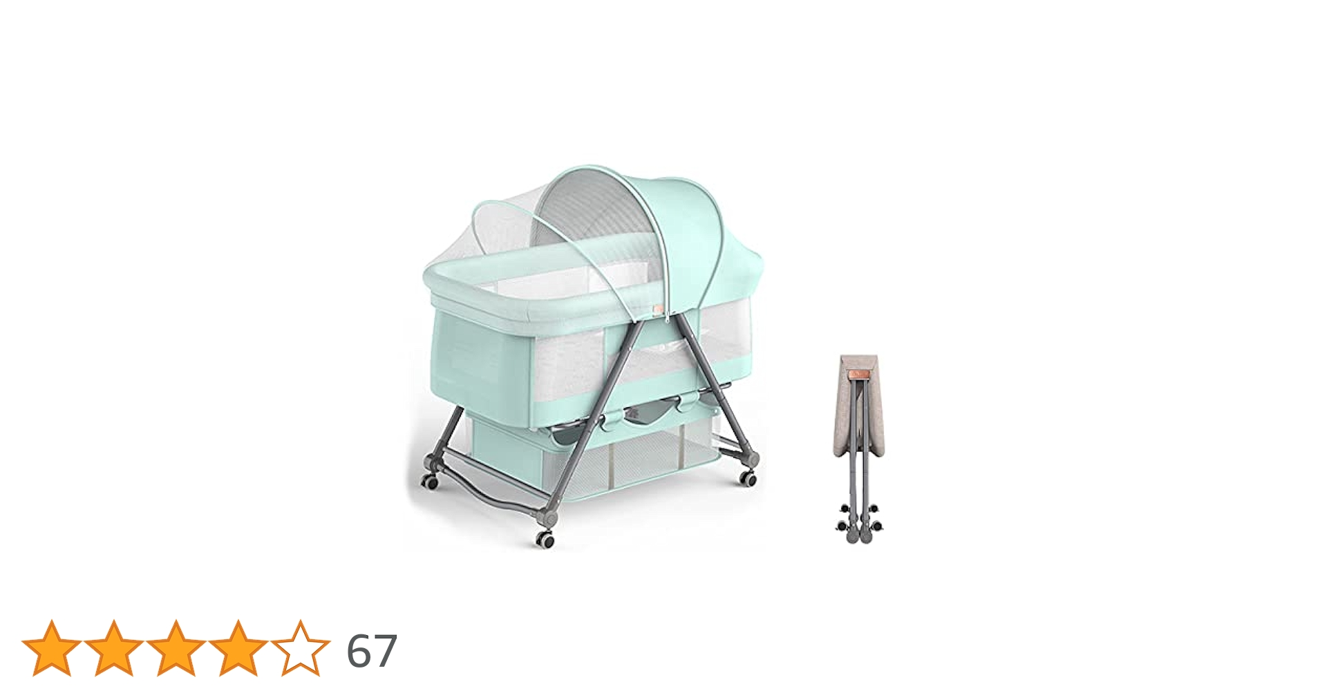 Amazon.co.jp: Luddy ベビーベッド ベビーラック ハイローベッド