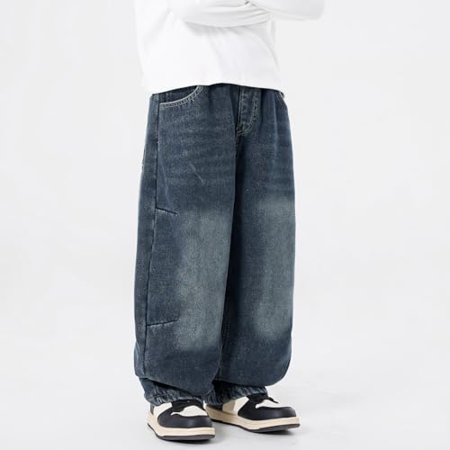 Jean baggy garçon avec coupe confortable et ample à jambes droites - 7