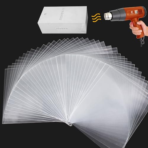 100Pcs 6x8 Inch Shrink Wrap Bags - Clear Heat Shrink Seal Bag for Soap Bars