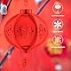 Warmhm 2 Stücke Chinesische Laterne Filz Rote Laterne Segen Glück Laterne Chinese New Year Lantern Rote Lampion für 2023 Neujahr Frühlingsfest Hochzeit Party Deko Hängende Dekoration
