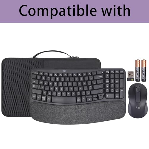 Étui de voyage co2CREA rigide pour protéger Logitech Wave Keys