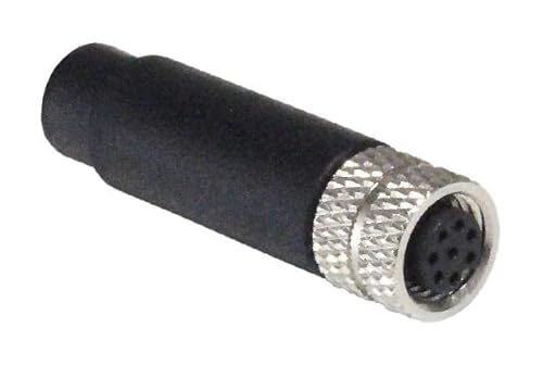 POASDHJC 8P M8 Receptacle to Free End Sensor Cord - 3.3FT Sensor Actuator Cable Assembly for Industrial Applications