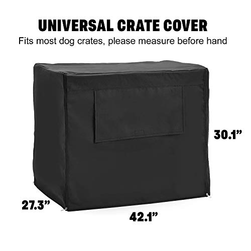 Downtown Pet Supply - Universal Fit Dog Crate- Rip Resistant Polyester Fabric Dog Kennel Cover with Side Windows and… - Image 2