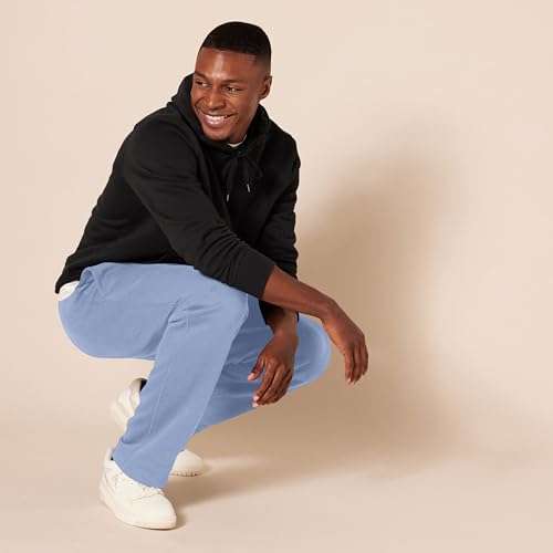 Image of Amazon Essentials Men's Relaxed Straight Leg Fleece Open Bottom Sweatpant (Available in Big & Tall)