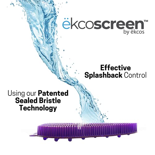 Image of Diversey Ekcos EKS-1P-12 ekcoscreen 60 Day Premium Anti-Splash Urinal Screen, Deodorizer for Cleaner Restrooms, Berry Scent, Purple, 12-Screens