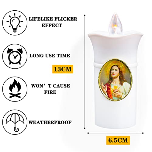 Candela a LED Luce del cimitero Candela alimentata...