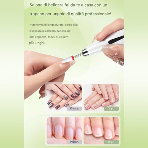 Tampon à ongles électrique Smericio rechargeable avec 3 modes - 7