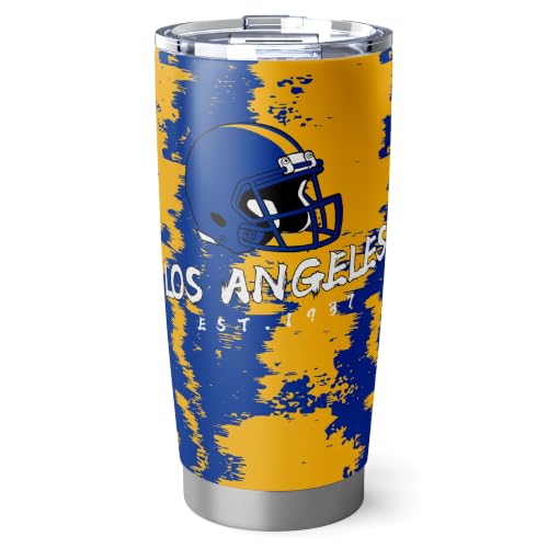 Image of ANTKING Los Angeles R Tumbler 20oz Travel Mug Custom Number Name Gifts | Stainless Steel Insulated Coffee Cup for Women Men