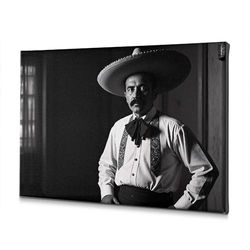 Déco murale salle de bain motif mexicain traditionnel et détails complexes format 40x60