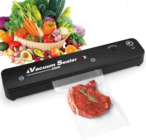 Máquina de vacío, dispositivo de vacío automático, vacío y sellado de dos modos, para alimentos secos o húmedos, máquina de vacío de un solo toque, para carne, frutas, verduras, salchichas