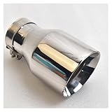 Boquilla de escape Punta de escape de acero inoxidable 304, entrada de 2,5 pulgadas, boquilla de escape en ángulo. Tubo escape deportivo(IN63-OUT89MM)