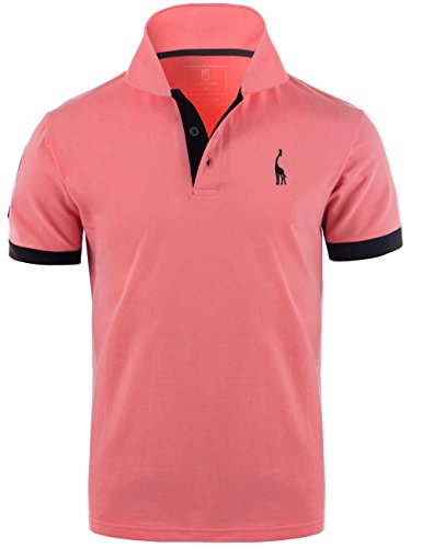 camisas polo rosa para hombre