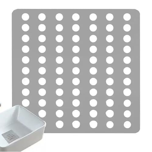 Lot de 1 protection carrée pour canalisations de douche - Anti-rouille - Pour extérieur et intérieur - Trous de 3,5 mm - 4 x 4 cm