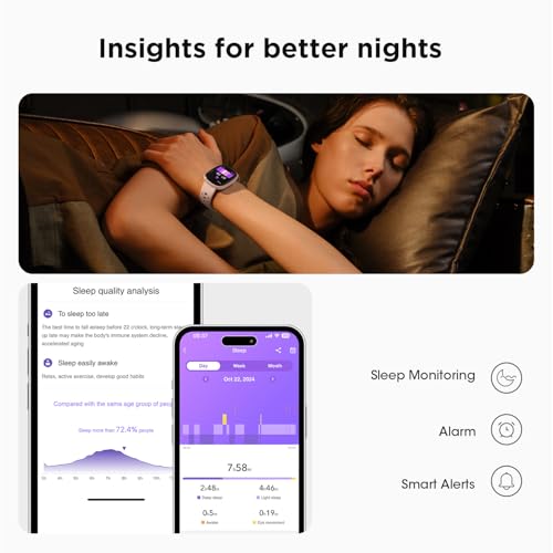 Smart-Watches-for-Women-Men-Gifts-Fitness-Tracker-with-MakeRecive-Call-10-Day-Battery-Life-Heart-Rate-SpO2-Sleep-Monitor-120-Sport-Mode-5ATM-Waterproof-Smartwatch-for-iOS-Android-Phones-3-Bands-Pink