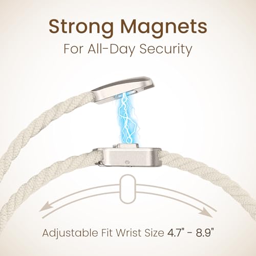 Butifacion Magnetic Braided Band Compatible for Apple Watch Bands and Bling Case 40mm 41mm 44mm 45mm 42mm 46mm Women, Stretchy Solo Loop Cover Screen Protector for iWatch Series 11 10 9 8 7 6 5 4 SE3 by Butifacion - Used condition - Image 2