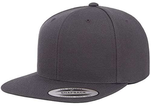 Image of Flexfit Premium Snapback Cap, Dark Grey, One Size