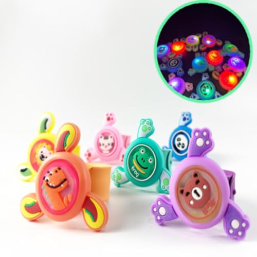 Image of PLUSPOINT Kids Rakhi Wrist Bands | LED Light-Up Spinning Slap Bracelets with Cute Cartoon Design | Raksha Bandhan Gift, Birthday Return Gift & Party Favor for Boys & Girls