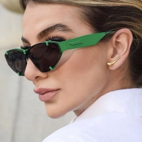 Lunettes de soleil œil de chat légères sans monture contre la fatigue