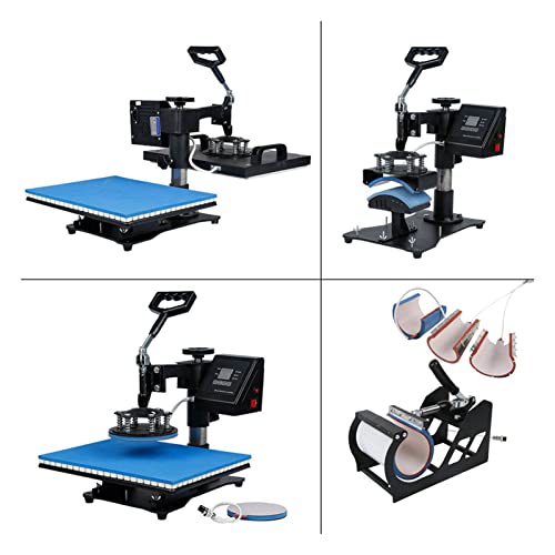 Máquina de prensa térmica 30x38 cm combo 5 en 1 miniatura 3