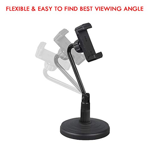 Image of MX Superlux Adjustable Tripod with Dual Trays | Foldable Metal Laptop & Projector Stand | Height 2.5-4 Feet | Portable Stand for Speaker, DJ, Mobile & Office Use