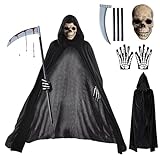 【Hochwertiges Material】Das Halloween Kostüm Herren besteht aus hochwertigem Material, ist weich und bequem und kann wiederverwendet werden.