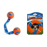 Chuckit! Ultra Duo Tug Dog Toy (2.5-inch, Medium) & UltraRing Fetch Toy Bundle - Interactive Outdoor Dog Toys for Fetch and Tug-of-War
