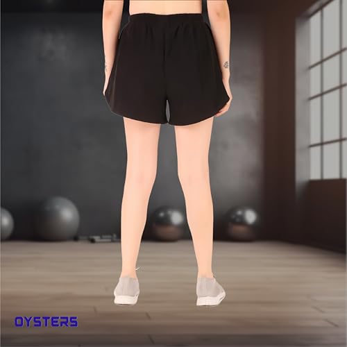 Image of Oysters Women's 2 in 1 Running Skirt Shorts Quick Dry Gym Athletic Workout Shorts for Women