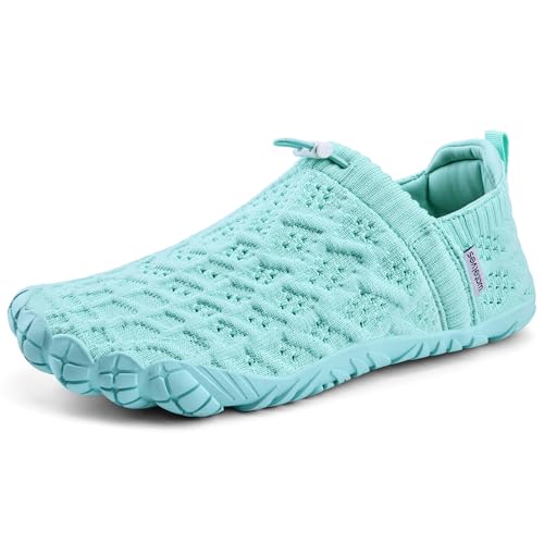 WateLves Barefoot Water Shoes Women Men Beach Breathable Walking Shoes Anti Slip Wide Toe Minimalist Zero Drop Sneakers for Travel Hiking Yoga(Moon 37)