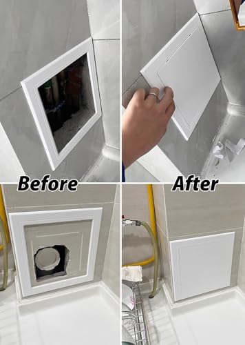 Sistemas de conductos cuadrados pequeños con panel de servicio de plástico de pared 3