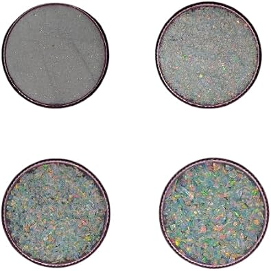 Crushed White Opal Gemstone Coarse Powder All Size Premium Inlay Material Woodwork Inlay Welo Fire Opal Ring Irregular Healing Crystal Stone for Jewelry Making Decoration Craft DIY