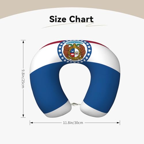 Almohada U-shaped de espuma viscoelástica para viaje miniatura 4