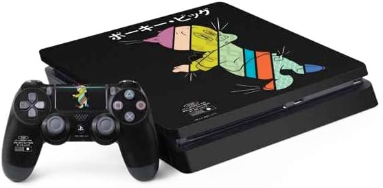 Skinit Decal Gaming Skin Compatible with PS4 Slim Bundle - Officially Licensed Looney Tunes Porky Pig Identity Design