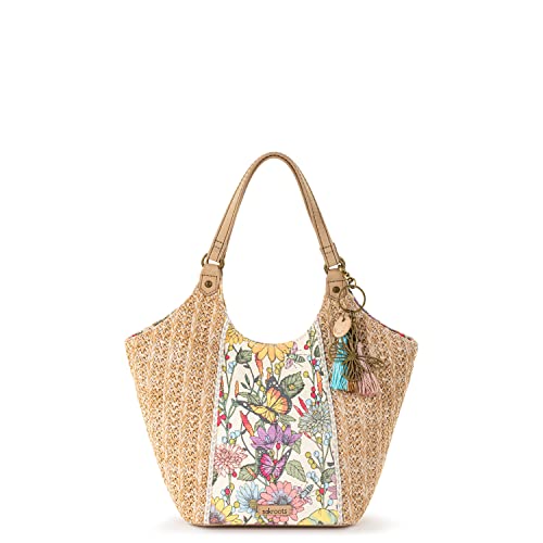 Sakroots Womens Roma Straw Small Shopper
