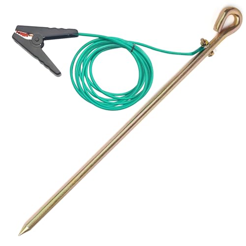 Barre de terre portable avec câble 12 AWG pour clôture électrique