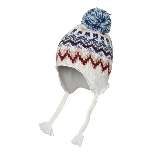 [tFjbNX] Mix Border Junior Earflap Beanie LbY XL[ jbgX Lbv WHITE JF