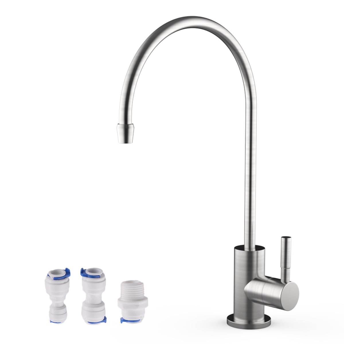 Havin Drinking Water RO Faucet for Kitchen Sink, Heavy-Duty Lead-Free Reverse Osmosis Faucet for RO Water Filtration System, Non-Air Gap 100% Stainless Steel Water Filter Faucet, Brushed