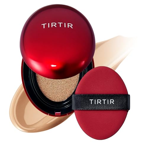 Image of TIRTIR Mask Fit Red Cushion Foundation, Full coverage, Skin fit, Satin Glow Finish, Korean Cushion Foundation #33N MACCHIATO | 18g