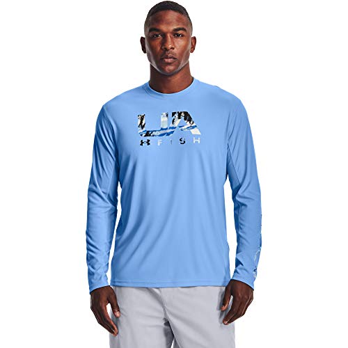 Under Armour Men s Iso-Chill Shore Break Long-Sleeve T-Shirt , Carolina Blue (475) Carolina Blue , Large