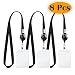 Selizo 8 Packs Lanyard with Retractable Badge Holder and ID Name Card Holders